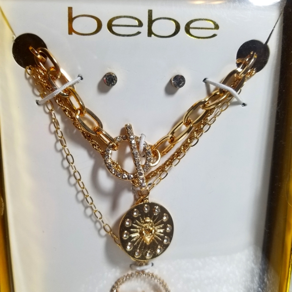 Trio bebe Necklace earring combo